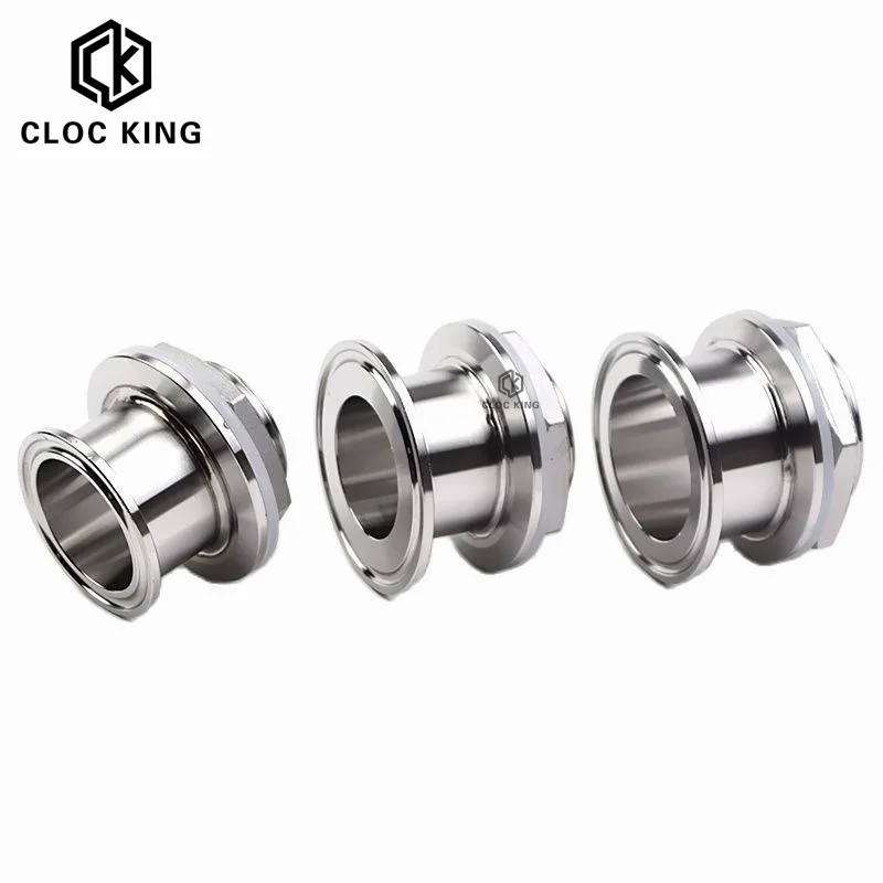 Double Ferrule 1.5" 2" Tri Clamp x 1-1/4" 1-1/2" BSP Male Sanitary Adapter SS304 Stainless Steel Pipe Fitting pipe fitting water pipe fitting hose pipe fitting