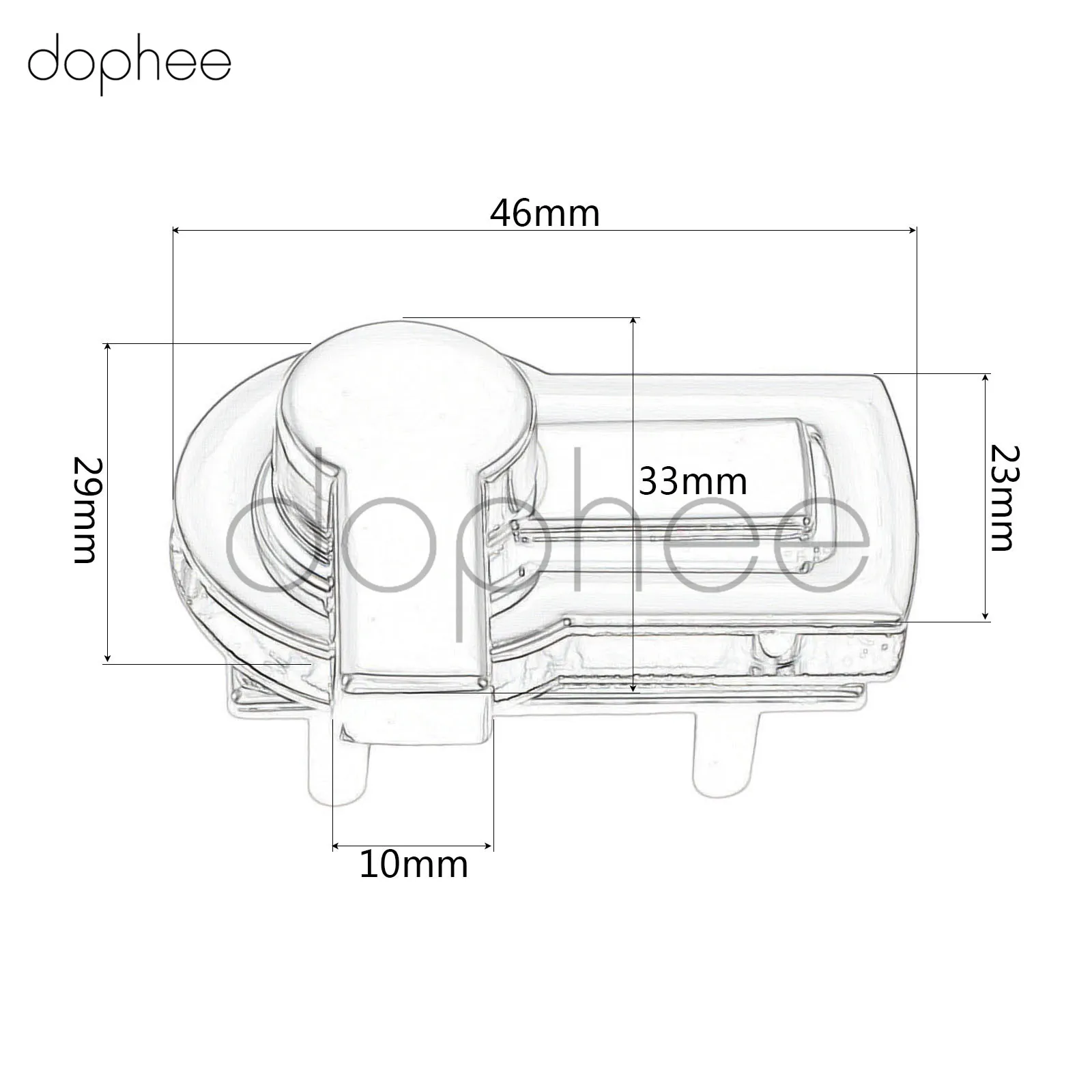 Dophee 1 комплект DIY металлическая застежка поворотный замок для сумки Сумка кошелек аксессуары