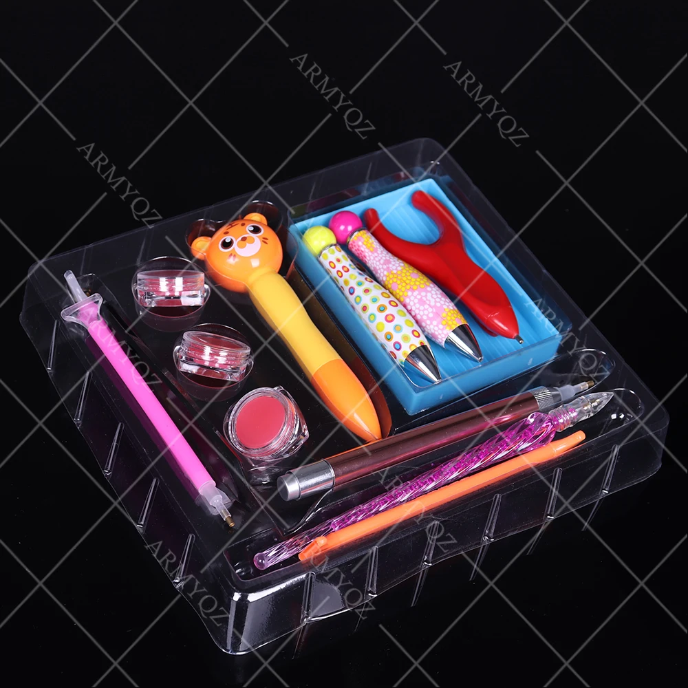 

Diamond Painting Tools,5D Diamond Painting Accessories Kits Diamond Cross Stitch Pen Glue Tray Sets Diamond Embroidery for DIY