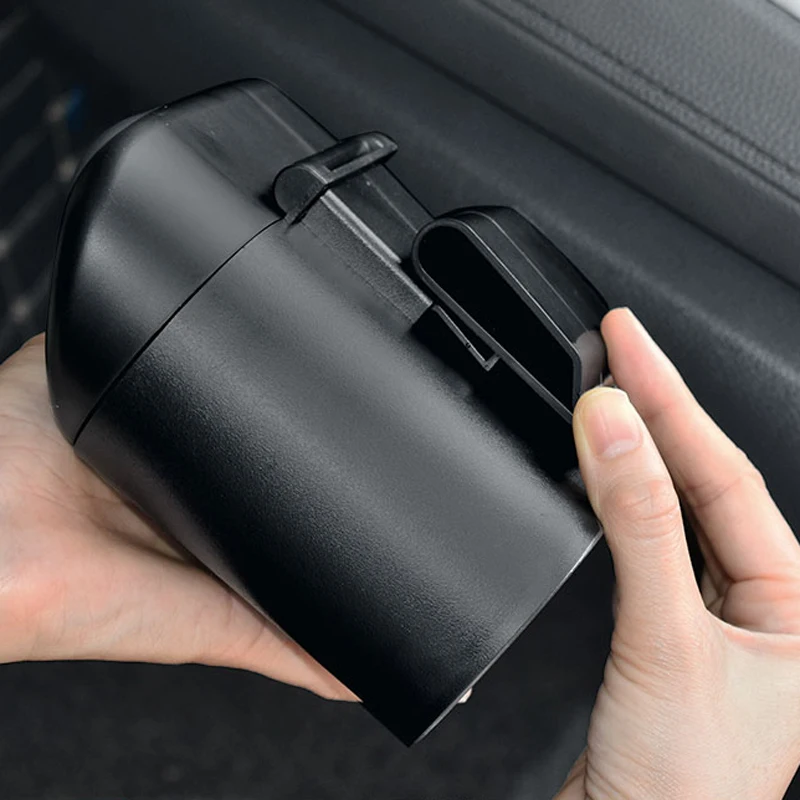 Car Trash Can Cute Bowknot Car Trash Bin Hanging Vehicle Garbage Dust Case Storage Box Pressing Type Trash Can Auto Car Interior Accessories