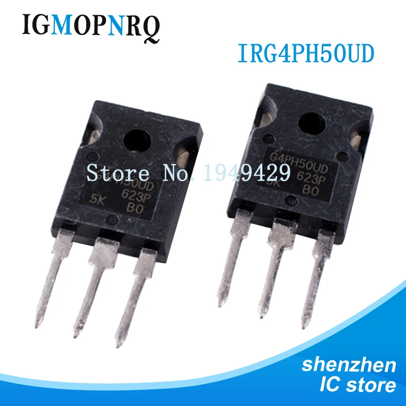 10 шт. IRG4PH50UD IRG4PH50 TO-247 G4PH50UD бтиз транзистор 1200V 5-40 KHZ Сверхбыстрый COPACK Новый |