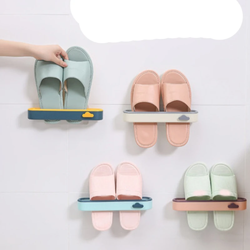 Estante de zapatos montado en la pared para el hogar, estante de