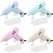 Ferramentas de reparo diy quente melt cola arma ferramenta com 10*100mm cola varas 40w industrial mini armas thermo elétrica temperatura do calor ferramenta