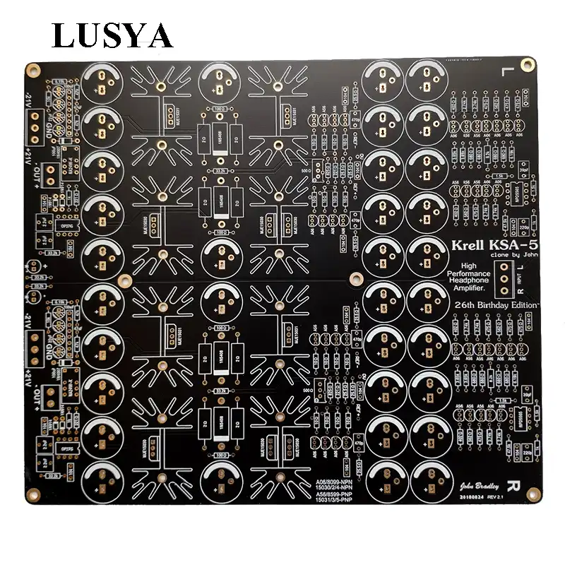 Lusya Hifi Krell Ksa 5 Ksa5 Empty Board Hi End Headphone Amp Pcb Board 1oz T1114 Amplifier Aliexpress