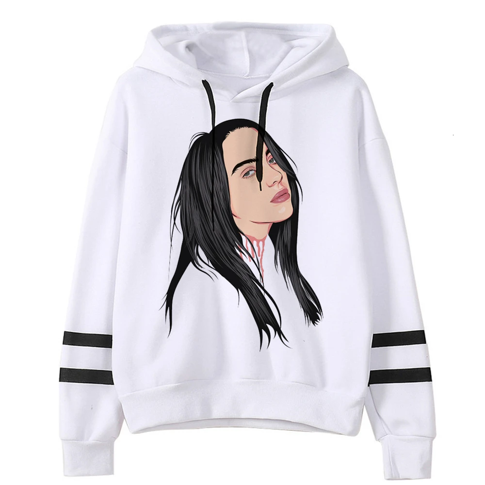 3012 Billie Eilish толстовки с капюшоном в стиле хип-хоп горячая Распродажа худи Bad Guy уличная женская повседневная одежда толстовка одежда - Цвет: 3012