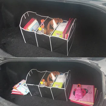 

Auto Rear Rack Storage Box Multi-Pocket Organizer Drink Food Insulation Car Tool Container Automobiles Interior Accessories