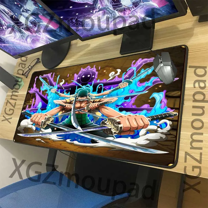 Большой игровой коврик для мыши XGZ с черными краями японское крутое Аниме One Piece HD