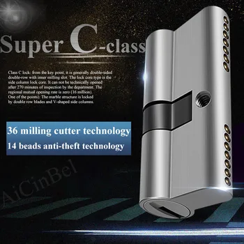 

C Grade Copper Lock Core 8Keys Anti-theft Lock Cylinder Security Locking Cylinders 65mm 70mm-100mm Anti-theft Lock Core