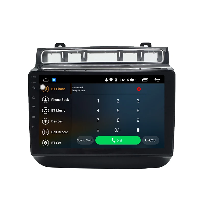 Sale Car Multimedia player 1 Din Android 9.0 4G/64G Car DVD For 2015-2017 VW/Volkswagen touareg touch screen with GPS DSP 4G internet 3