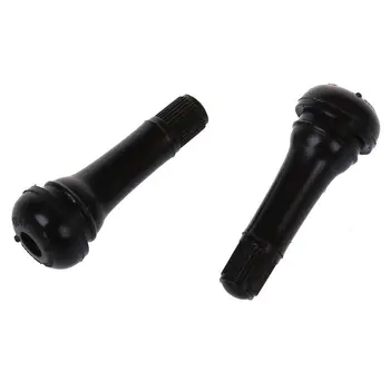 

New Car Vehicle Black Plastic Cap Rubber Tire Tyre Valve Stem Set 10PCS