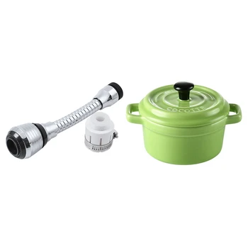 

1 Pcs Anti Splash Swivel Water Saving Nozzle Filter Tap & 1 Pcs Ceramic Fruit Salad Bowl Dessert Bowl Stew Soup