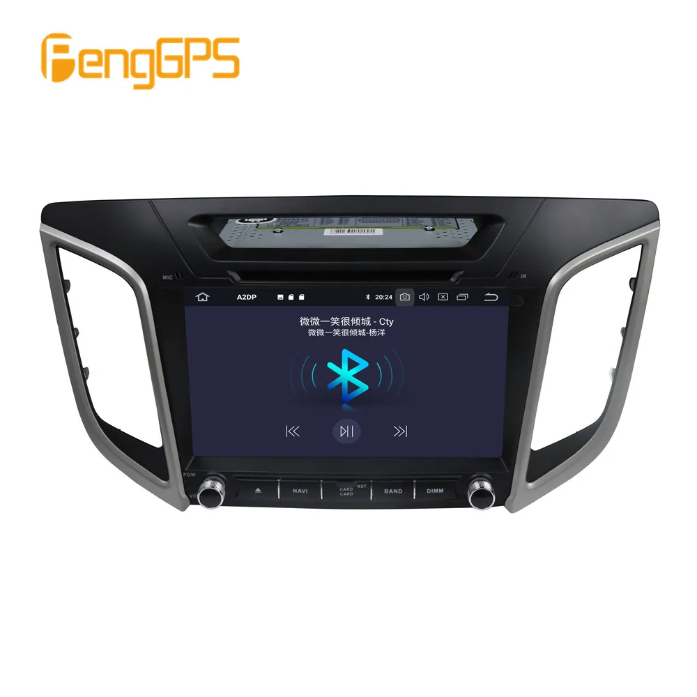 Cheap Android 9.0 4+ 64GB px5 Built in DSP Car DVD Player Multimedia Radio For Hyundai Creta ix25 Car Radio 2014-2019 GPS Navigation 7