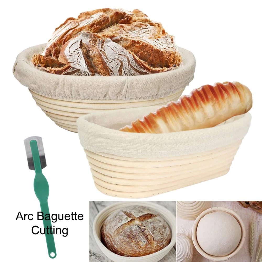 Banneton Bread Fermentation Basket Rattan 5 Cloth Proofing - AliExpress