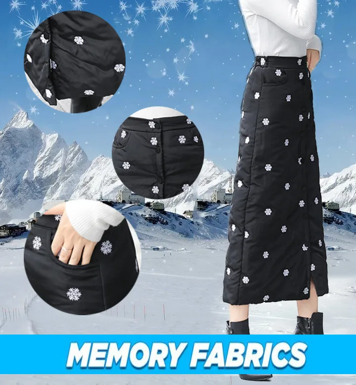 Женская Толстая теплая длинная юбка с высокой талией и пуговицами, черная теплая пуховая кавайная юбка, сексуальная юбка, юбка женская, юбки для женщин