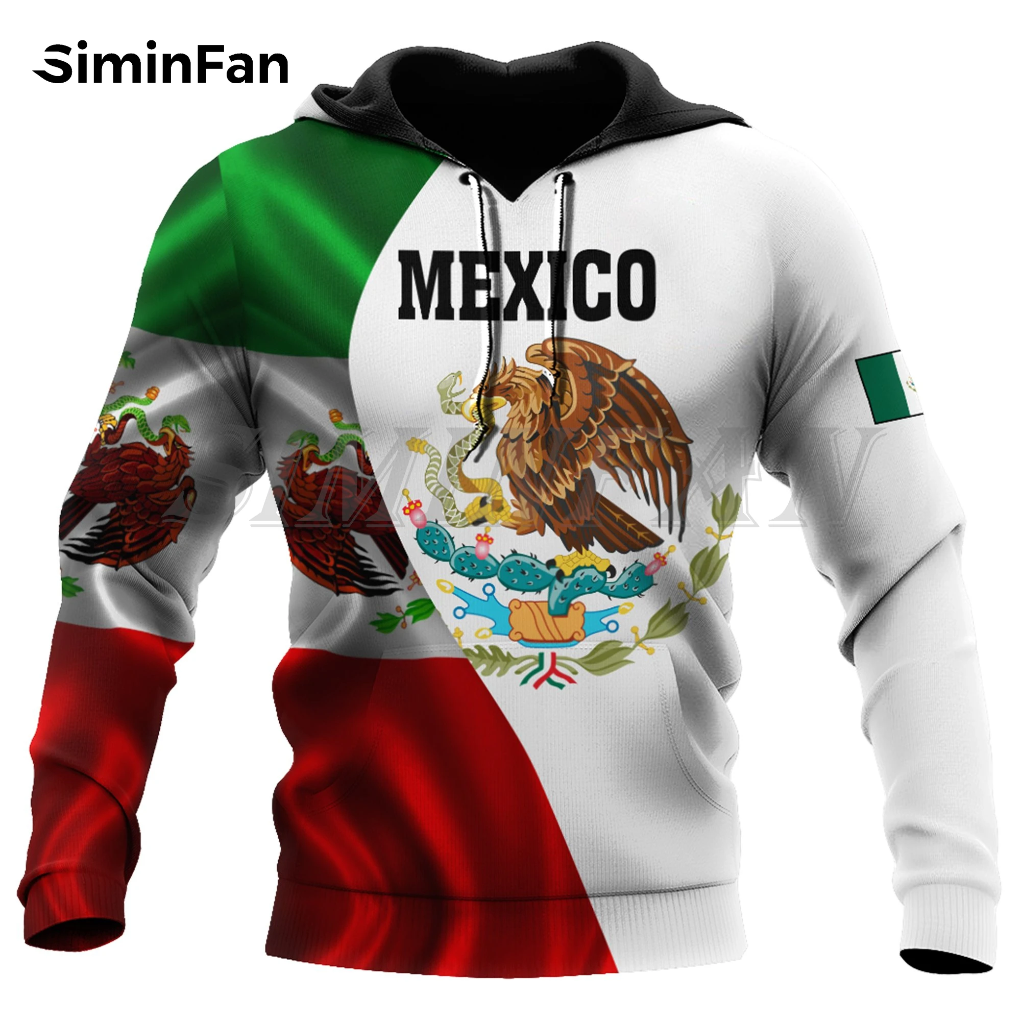 

Mexico Flag Design Mens 3D All Over Printed Hoodies Unisex Casual Sweatshirt Harajuku Pullover Women Tracksuit Zipper Jacket H33