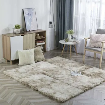 

Living Reception Room Puzzle Mat Soft Bedside Fluffy Splice Carpet Baby Room Play Mattress Joint Tatami Rug Fur Rug