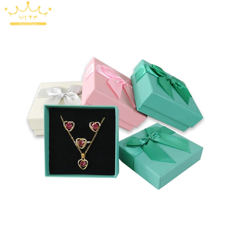 

Necklace Ring Earring Storage Box Jewelry Packaging Box Small Accessories Container Trinket Box 20pcs/Lot 7.5*7.5*3cm