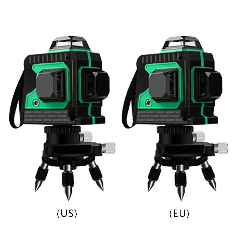 Самонивелирующийся лазерный уровень 8 линий зеленый луч 360 градусов|Лазерные