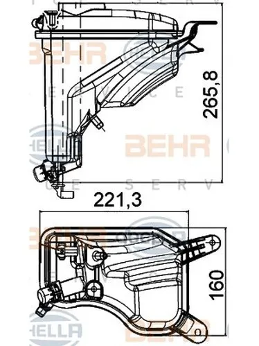 Расширительный Бачок HELLA арт. 8MA376789-751