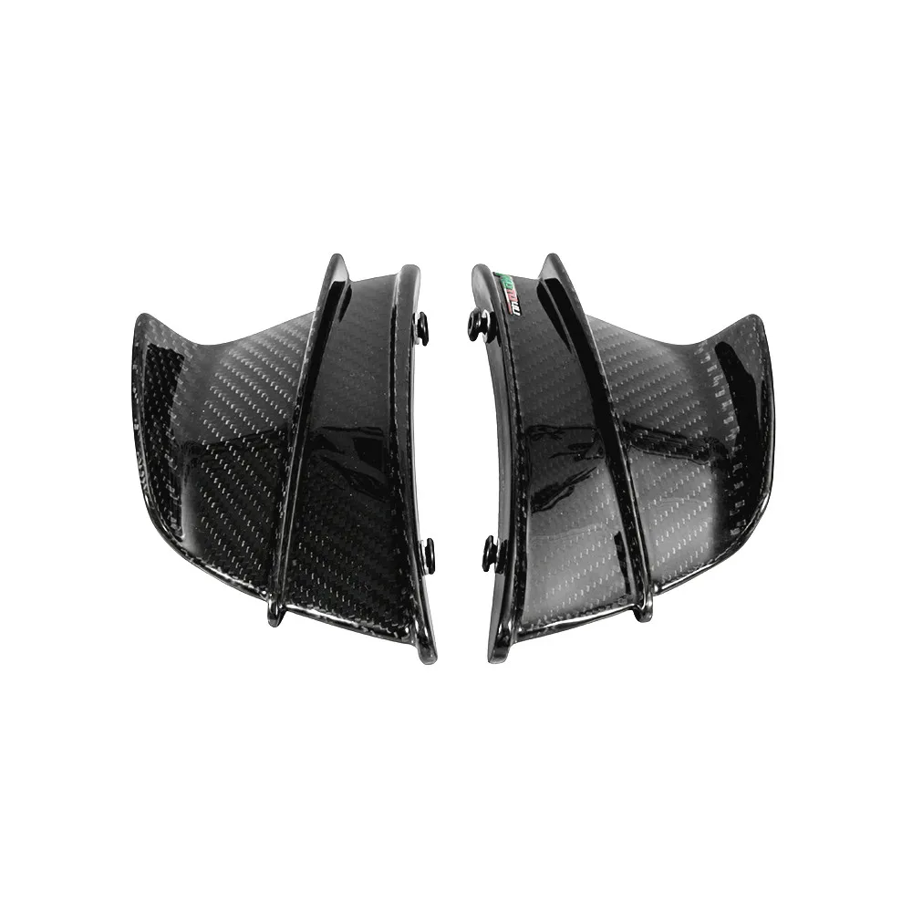 Аэродинамический комплект крыла из углеродного волокна для мотоцикла с фиксированным крыльем, обтекатель крыла, глянцевое твиловое переплетение для BMW S1000RR 2009- S1000R