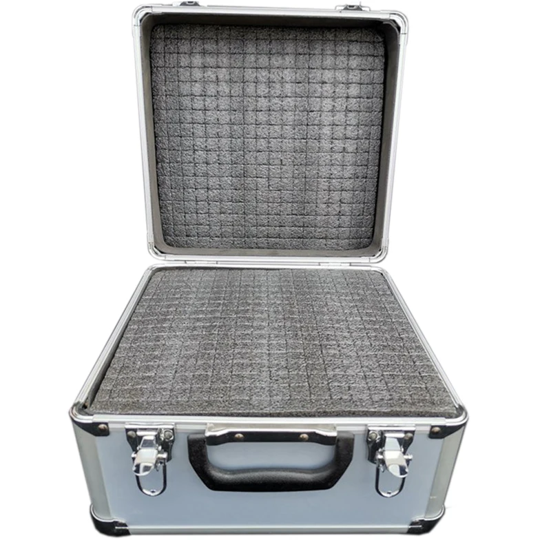 

28x26x23cm Portable Aluminum Tool Box toolbox Instrument box Storage Case Handheld Impact Resistant Profile Case With Sponge