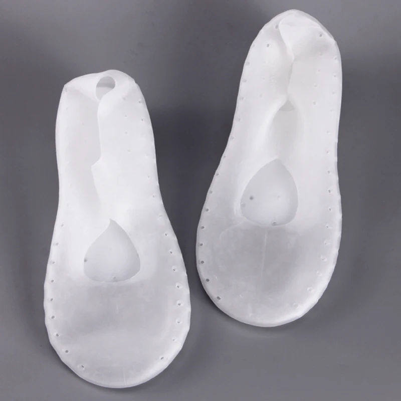  2019 New 1 Pair Invisible Lift Height Heel Pad Liners Increase Insole Silicone Bionic Increase Full