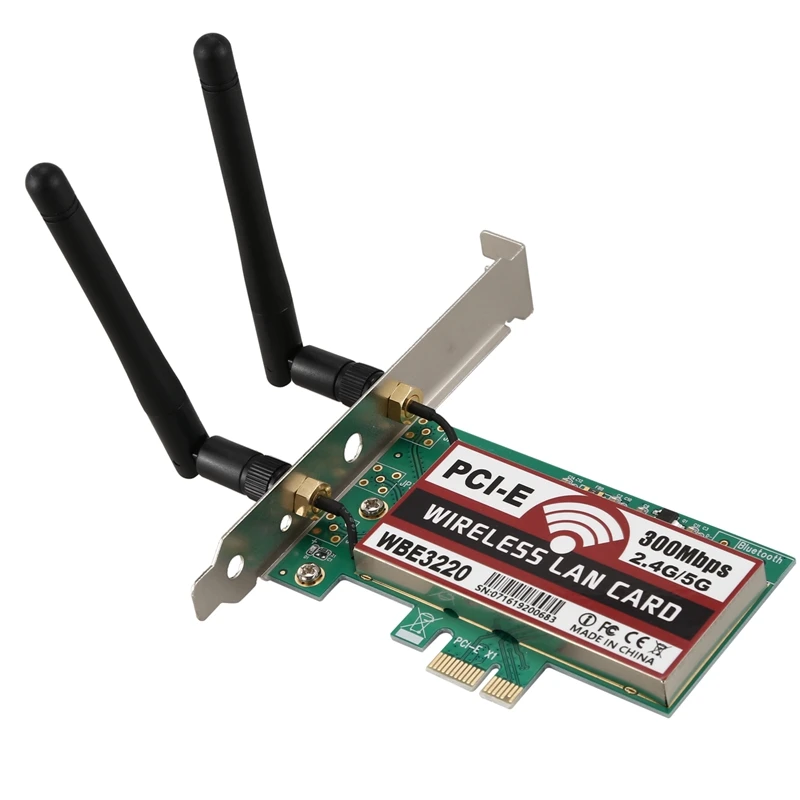 SSU 4G/5G 300 Мбит/с PCI-E X1 WiFi адаптер беспроводной карты чипсет для BCM4322