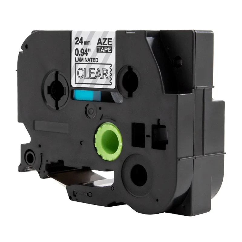 AZe-155 Unistar TZe251 24 мм ленты для принтера, совместимые с Brother P-touch ламинированная этикетка, ленты черного цвета на белом TZ TZe 251 651 TZe-251 - Цвет: AZe-155