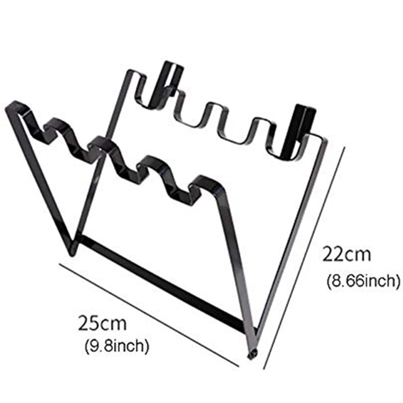 ABUI-Wrought Iron Cabinet Door Clip Hanging Garbage Bag Rack Collapsible Garbage Bag Bracket Hanging Garbage Bag Kitchen Cabinet