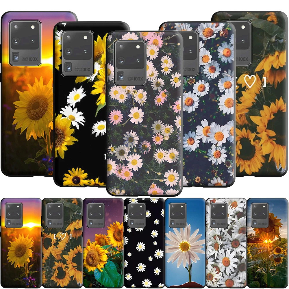 Летний чехол с маргариткой и подсолнухом для Samsung Galaxy A10 A20E A30 A50 A51 A71 A21S A31 A32 A22 A82 A03S