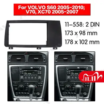 

Car multimedia Player frame For 2004 2005 2006 2007 VOLVO XC70 V70 S60 2DIN Audio Panel Installation Dash Adapter car DVD fascia