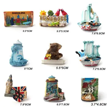 

Resin Fridge Magnet london sapin portgual Refrigerator Magnetic Sticker Craft Home Decor
