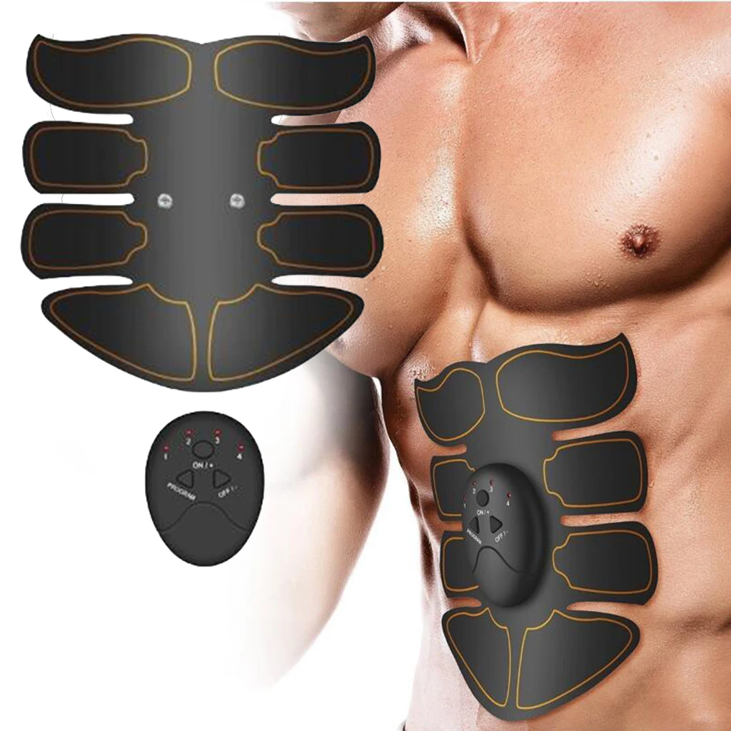 ABS Plastic Abdominal Trainer Rechargeable Simulator EMS Training Smart Body Abdomen Muscle Arm/Hip Exerciser 