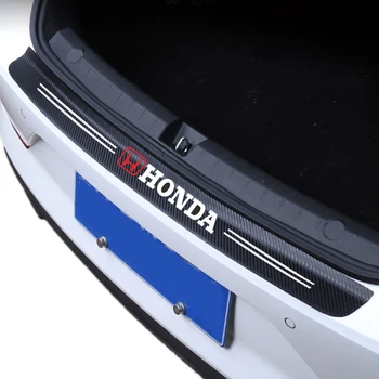 

Car Tail trunk Rear Bumper Protector Carbon fiber Sticker For Honda Civic XR-V HR-V City Accord Odyssey Spirior CRV Jazz
