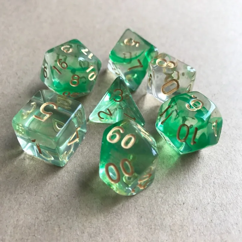 7 шт. многогранные игральные кости двухцветные DND РПГ MTG D20 D12 D10 D8 D6 D4 настольная
