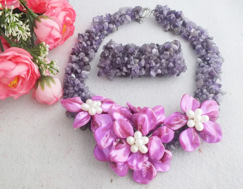 African Wedding Jewelry Set Costume Nigerian Crystal Beads Jewelry Set Wholesale 19"
