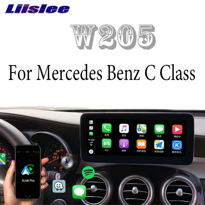 Автомобильный мультимедийный плеер Liislee NAVI для Mercedes Benz C MB W205 C205 205 2015 ~ 2020 NTG