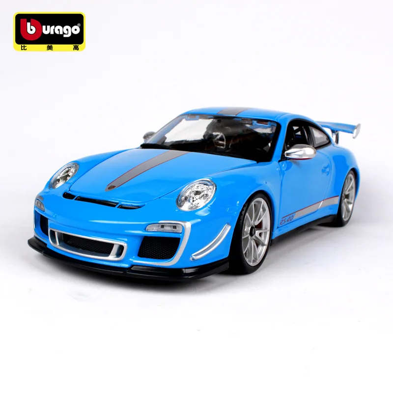 Bburago 1:18 Porsche 911 GT3 RS модель автомобиля из сплава моделирование украшения коллекция