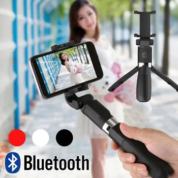 

Universal Bluetooth selfie stick tripod with remote control portable folding phone Bracket 70cm Extendable For Android Apple IOS