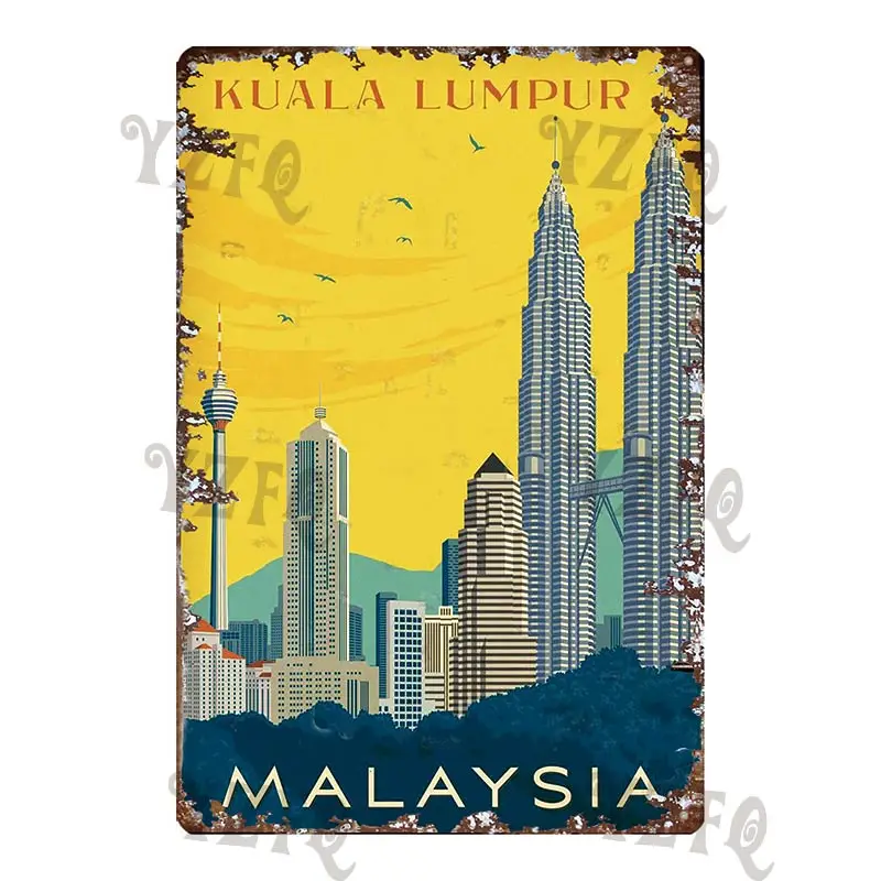 Surf Aloha Hawall Vintage Travel Tin Sign Hula Beach Metal Plate For Wall Pub Cafe Home Art Craft Decor Cuadros DU-4626A - Цвет: DU-4639