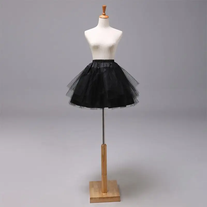 Women Girls Double Layers Solid Color Short Tulle Petticoats Elastic Waistband A Line Mesh Underskirt Crinolines For Wedding petticoat skirt,petticoat underskirt,wedding underskirt,flower girl underskirt,wedding petticoat,tulle tutu skirt