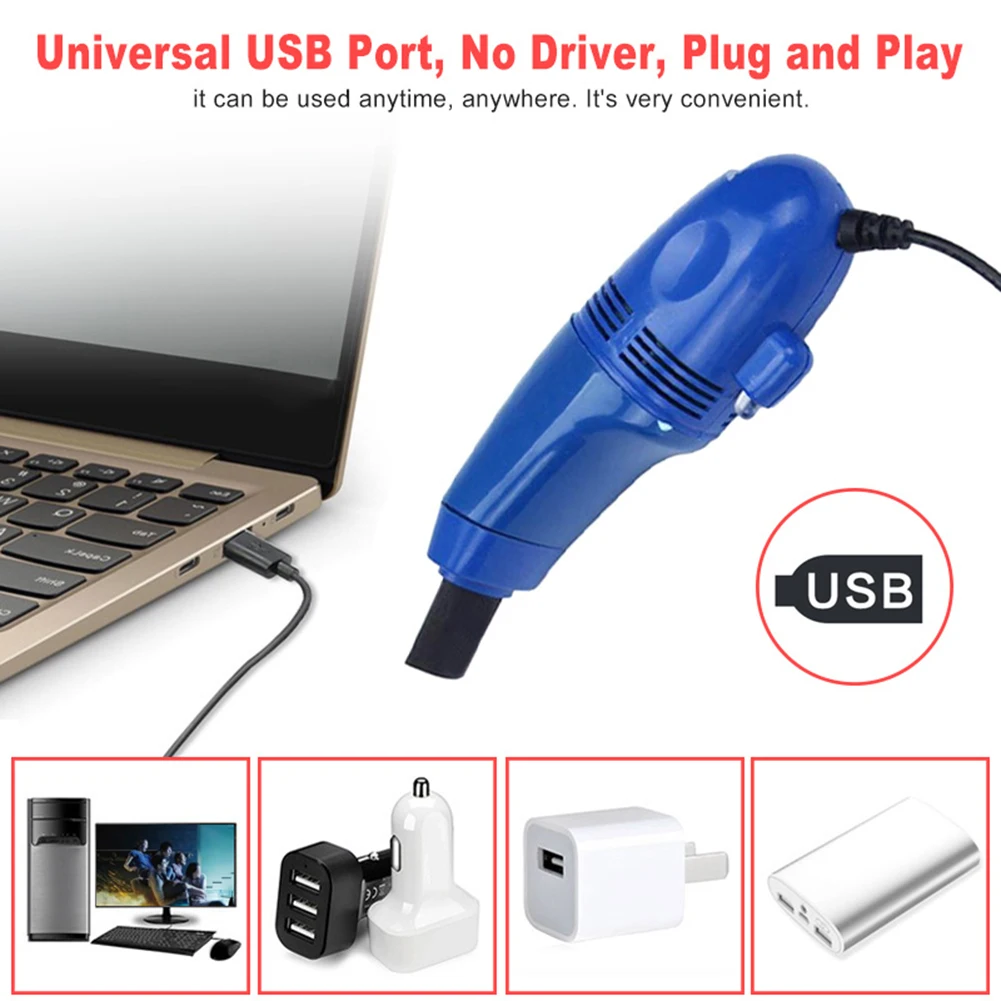 Mini aspirateur d'ordinateur, Kit de nettoyage de clavier USB, brosse pour  PC portable et ordinateur de bureau - AliExpress