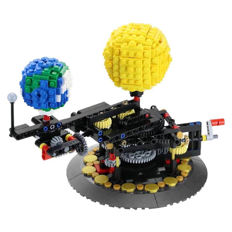 Мини-конструктор MOC Idea Глобус 4477 земля луна солнце модель сделай сам сборная