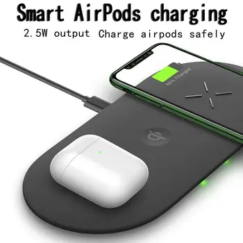 

3-in-1 Portable Wireless Charging Station 10W Fast Wireless Charger For Airpods1 2 IPhone Watch 1 2 3 4 Series IPhone Samsung