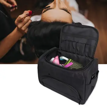 

Large Capacity Multi-pocket Hairdressing Tool Storage Bag Handbag Shoulder Pouch Solid color, with top handle, make it really