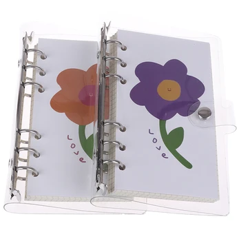 

1PC Kawaii A6 Diary Notebook Small Flower Hand Ledger Cute Lattice Agenda Binder