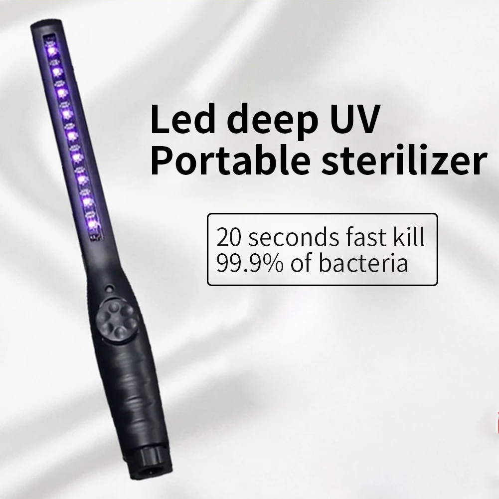 

Portable UV-C Lamp UV Light Household Handheld Germicidal LED Ultraviolet Lights Portable LED UV Disinfection Stick