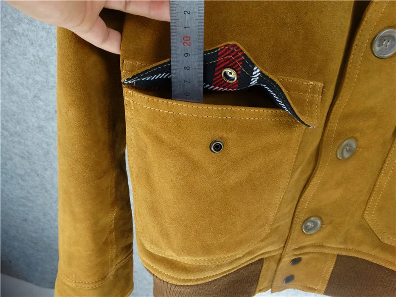 Free shipping.Brand new classic man genuine leather Jacket,casual mens A1 style warm leather jacket,Cow suede bomber coat classic sheepskin coats