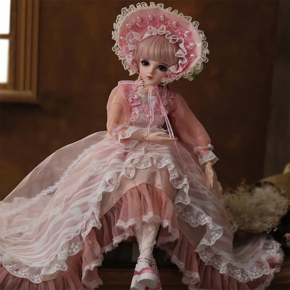 BJD 1/3 куклы для девочек с BJD одежда парики обувь макияж ручной работы красивые игрушки силиконовые куклы Reborn BJD красивые глаза