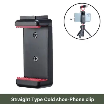 

Phone Mount Clip Adapter Mount Bracket Holder Clip With Cold Shoe Compatible With Tripod For Photography